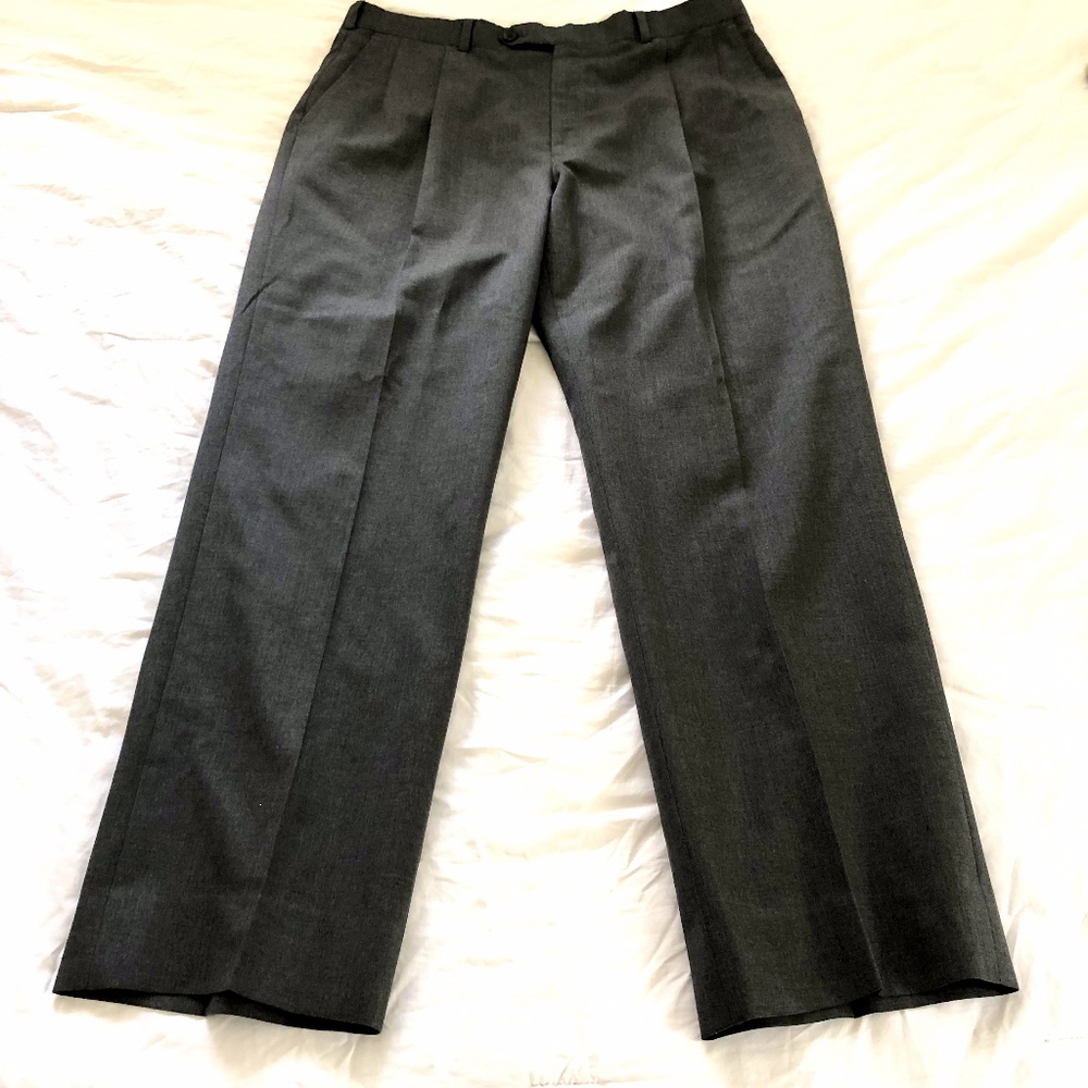 Burberry Dress Pants Vintage Size 35 Gray